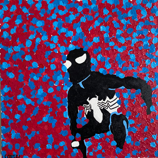 Black Symbiote Spider-Man Painting