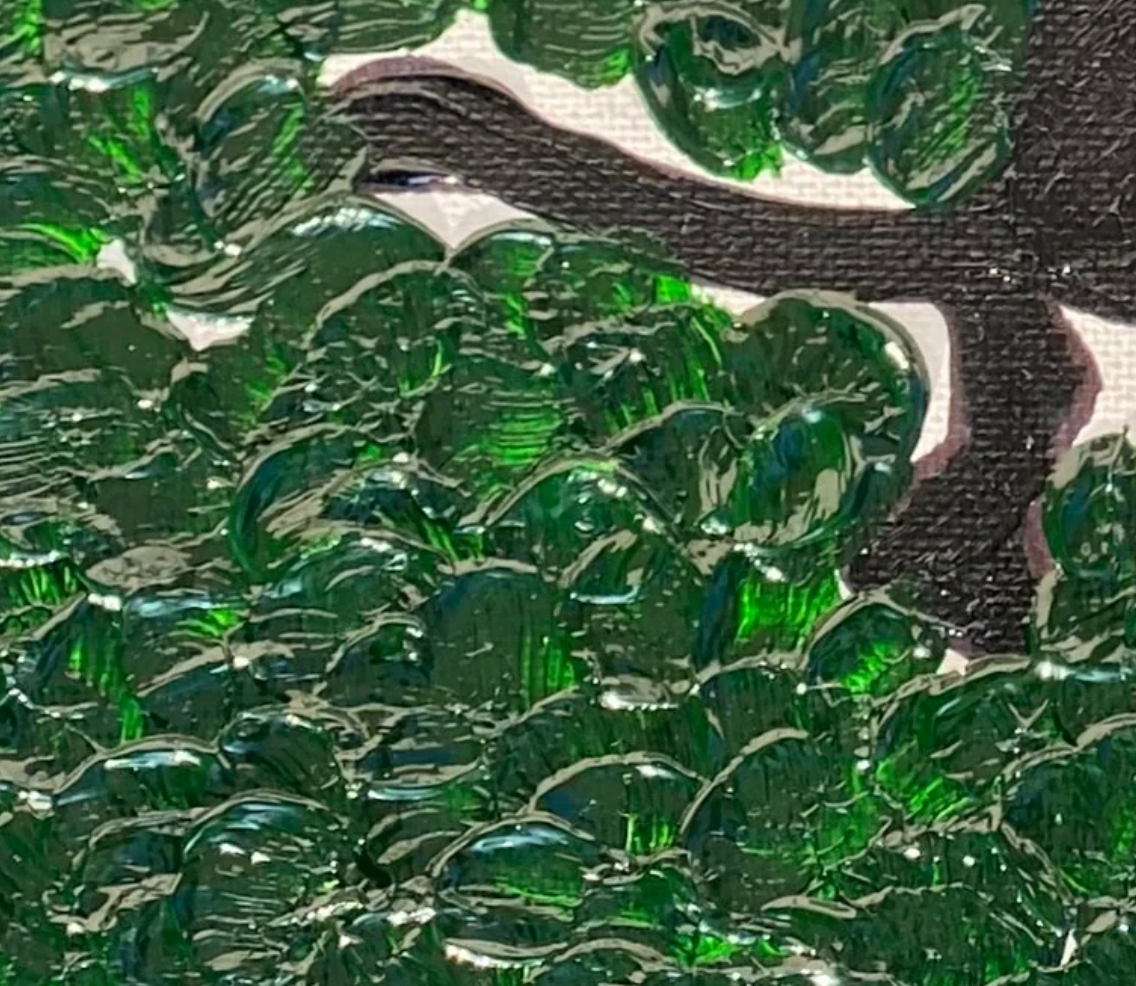 black and green textured surface