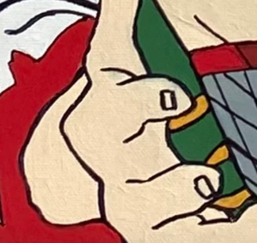 Cartoonish illustration of a hand