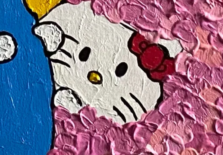 "Hello Kitty" Painting