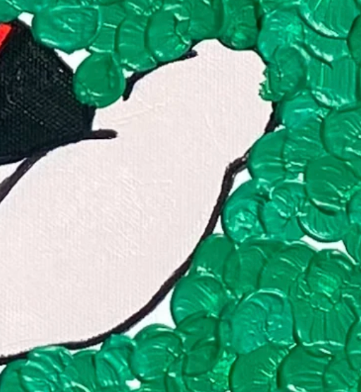 popeyes arm with green background