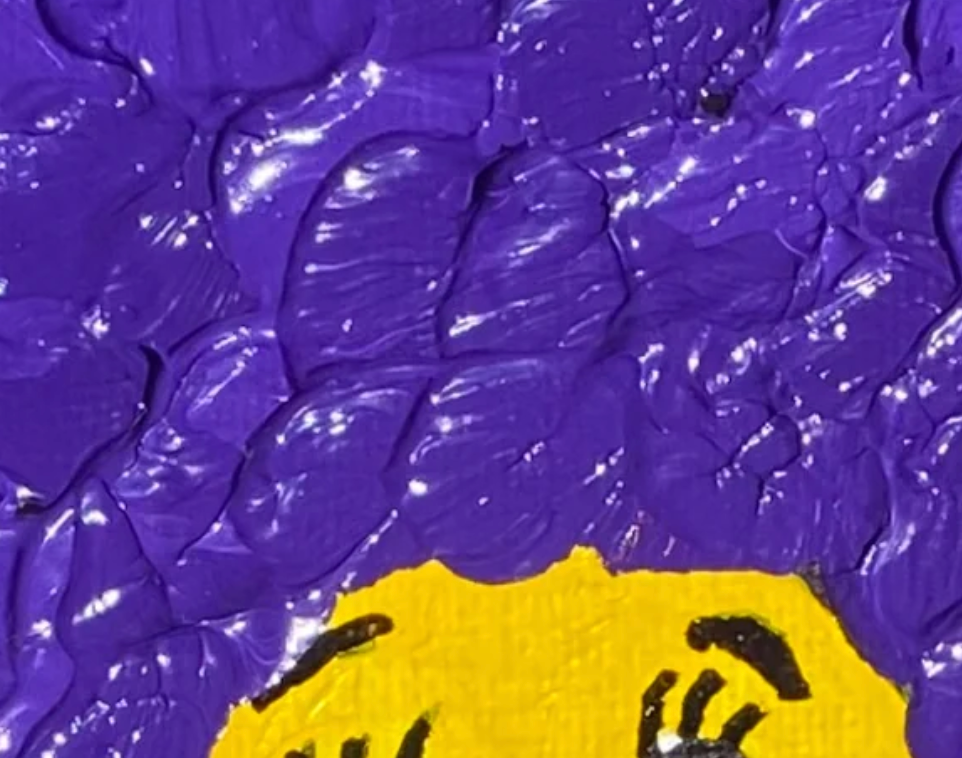 Close-up of textured purple surface